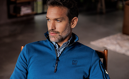 Half zip trui voor heren nieuwe collecties van premium merken